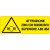 Cartello in alluminio formato mm 500x660 attenzione zona rumorosita' superiore  85dba