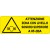 Etichetta autoadesiva formato mm 330x125 attenzione zona livello sonoro superiore  85 dba