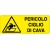 Etichetta autoadesiva formato mm 330x125 pericolo ciglio di cava