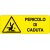 Etichetta autoadesiva formato mm 330x125 pericolo di caduta