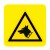 Cartello in alluminio lato mm 250 pittogramma pericolo cane da guardia (w013045m)