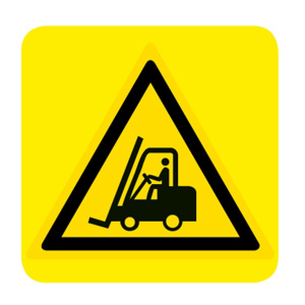 Etichetta autoadesiva lato mm 150 pittogramma per.carr.elev.e altri vei Etichetta autoadesiva lato mm 150 pittogramma per.carr.elev.e altri vei