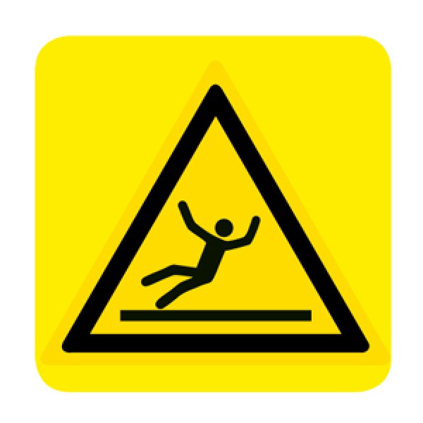 Etichetta autoadesiva lato mm 150 pittogramma.pericolo superf.scivolosa Etichetta autoadesiva lato mm 150 pittogramma.pericolo superf.scivolosa