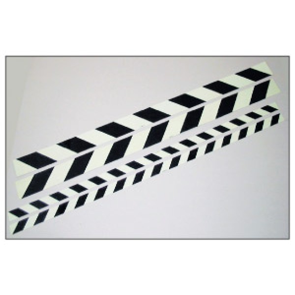 Alluminio adesivo luminescente formato mm1000x60 marcatura hi per ostacoli (hiost60dx)