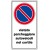 Cartello in alluminio formato mm 250x450 vietato parchegg autovietato cortile