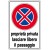 Cartello in alluminio formato mm 400x600 propr privata lasc libero pass