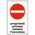 Cartello in alluminio formato mm 400x600 proprieta' privata vietato accesso