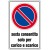 Cartello in alluminio scatolato formato mm 400x600 sosta consent solo carico e sc