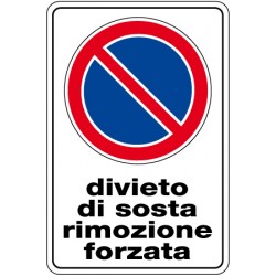 Cartello in alluminio scatolato formato mm 400x 600