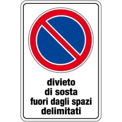 Cartello in alluminio scatolato formato mm 400x 600