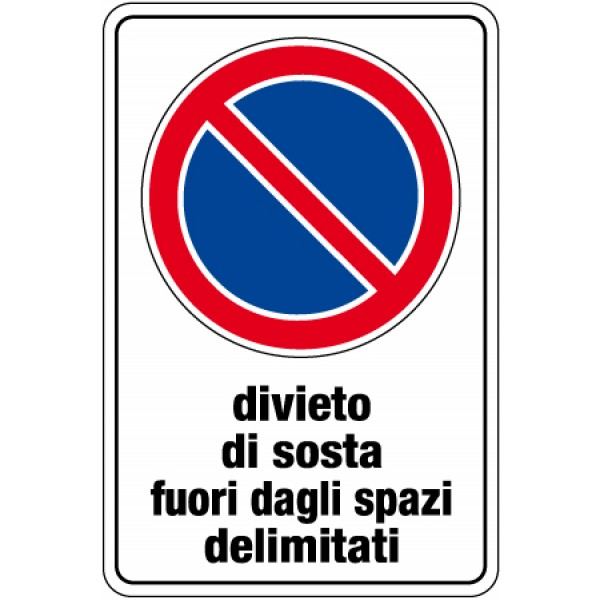 Cartello in alluminio scatolato formato mm 400x 600