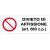 Etichetta autoadesiva formato mm 330x125 divieto di affissione